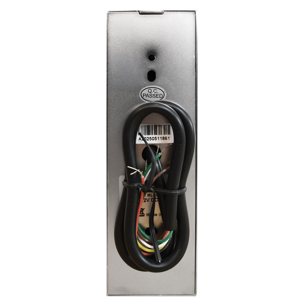 McGrath Locks TGFP43 Slimline Access Control Keypad With Fingerprint, BLE, RFID and Pin Code, 1000 Users, 12V DC, IP66 Rating, Silver Finish