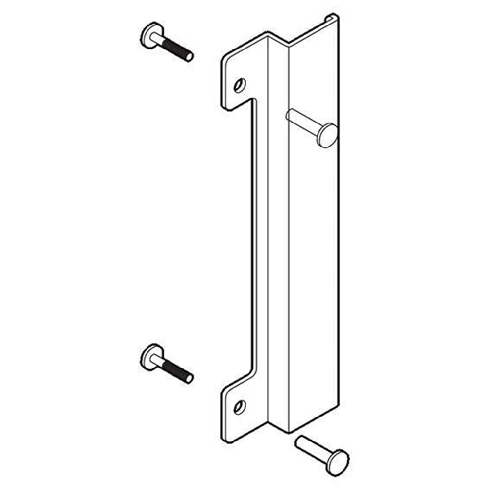 BDS Blocker Plate with Kink for Electric Strikes Mild Steel